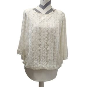 Alfani Prima Bloom Lace Blouse